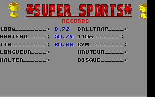 Super Sports atari screenshot